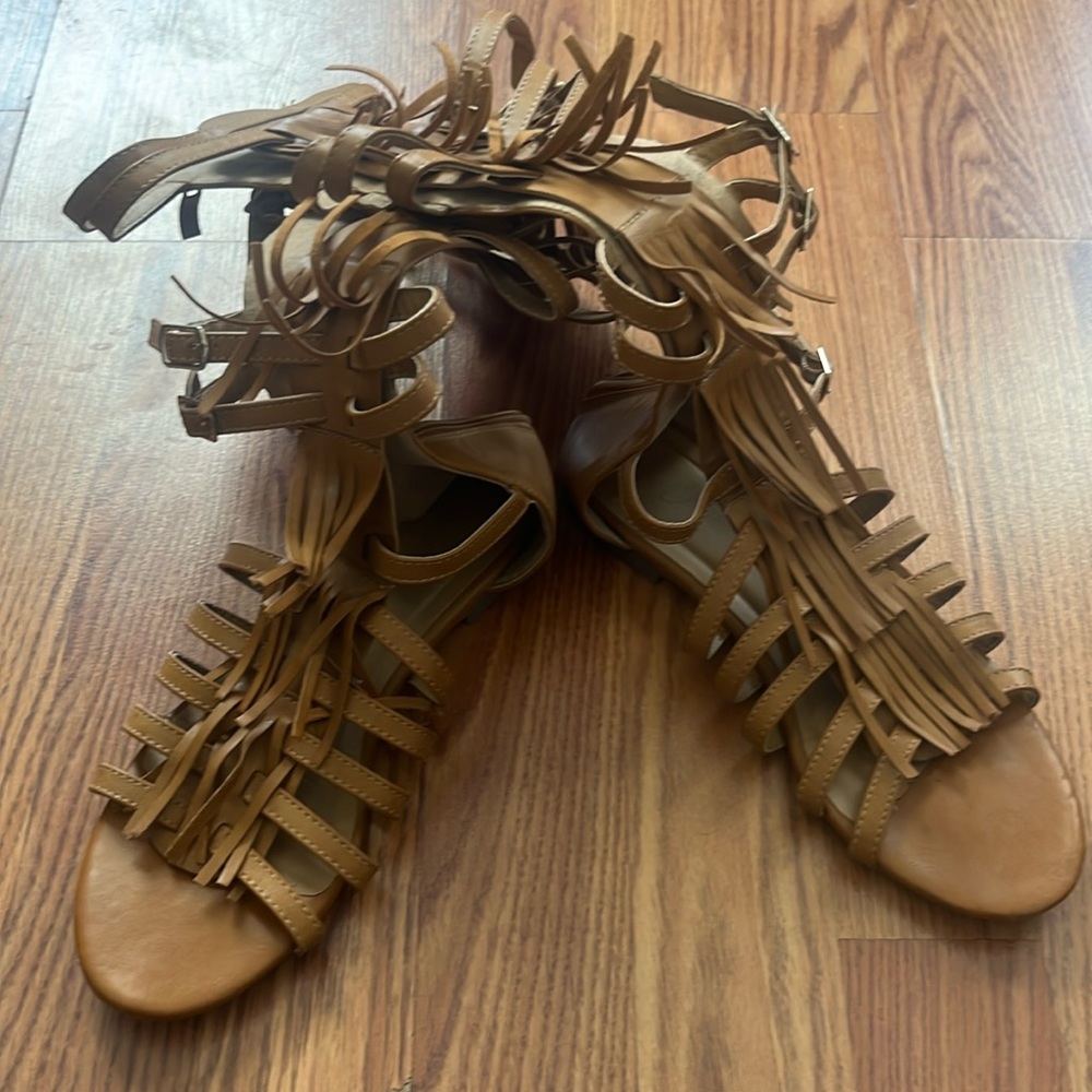 Fringe Gladiator Sandals
